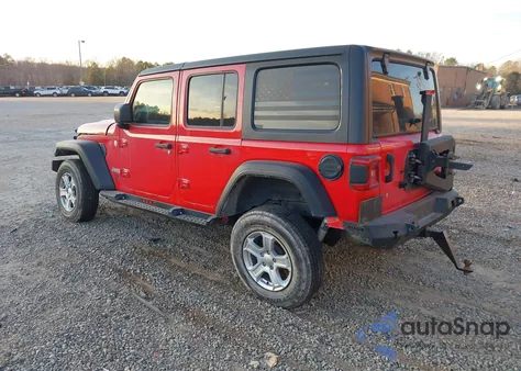 2018 Jeep Wrangler Unlimited Sport S 4X4 from USA, damaged, VIN 1C4HJXDG6JW108217